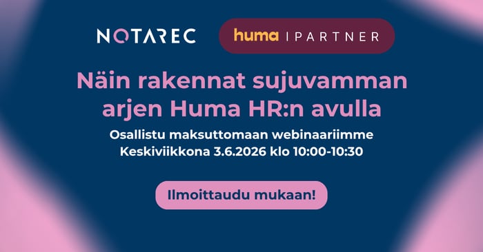  Näin rakennat sujuvamman arjen Huma HR:n avulla